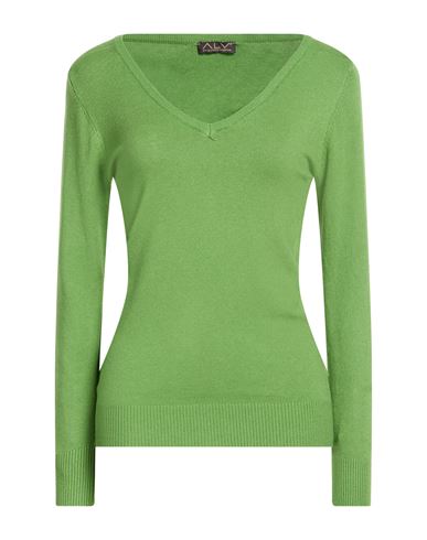 Woman Sweater Green Size L/XL Viscose, Polyamide, Polyester