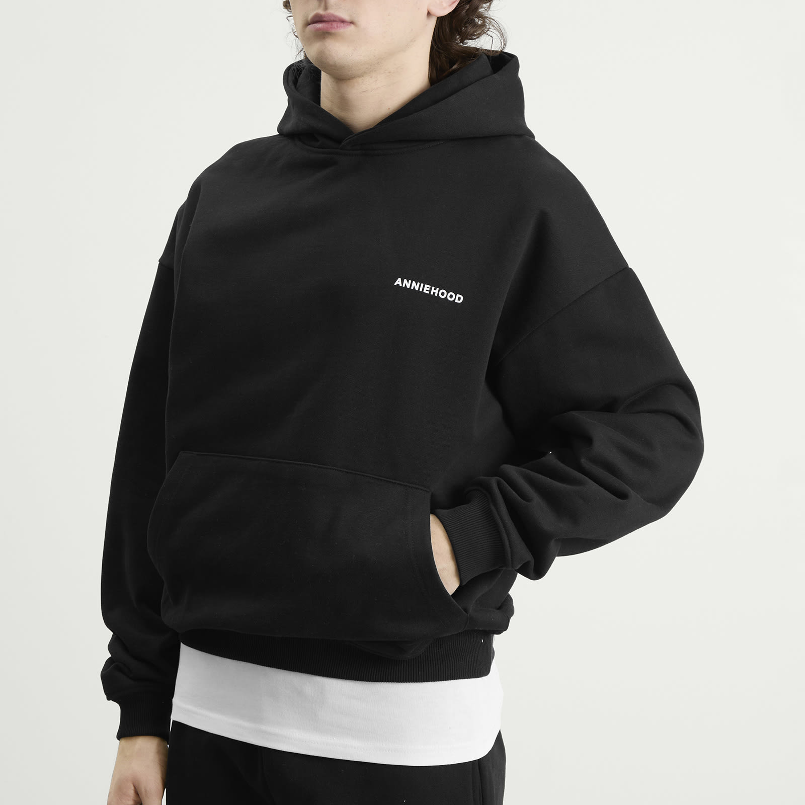 Men's Mini Logo Hoodie Black