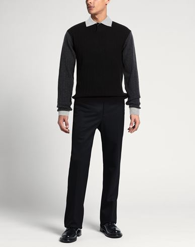 Man Sweater Black Size L Merino Wool, Cashmere