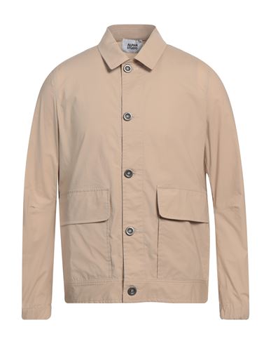 Man Jacket Sand Size 40 Cotton, Elastane