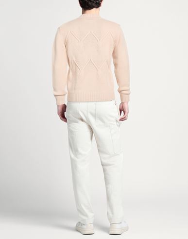 Man Sweater Beige Size L Merino Wool