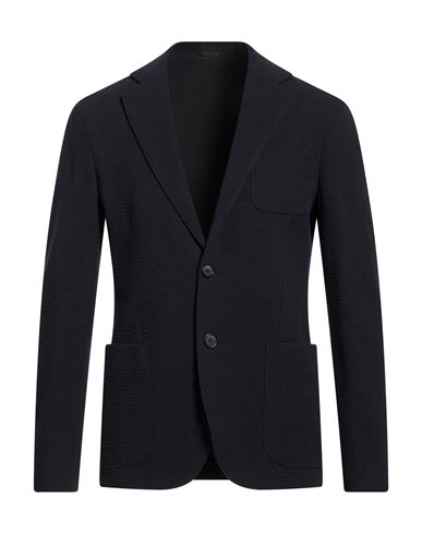 Man Blazer Midnight blue Size 38 Virgin Wool, Cashmere, Elastane