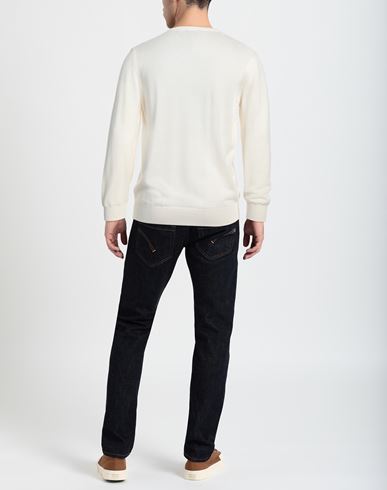 Man Sweater Cream Size 42 Virgin Wool, Acrylic