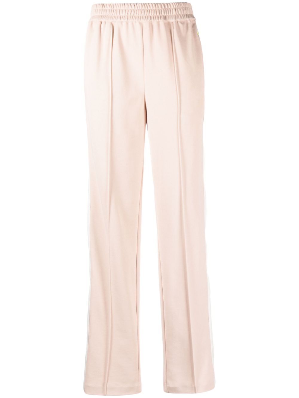 Logo-plaque side stripe track pants - Pink