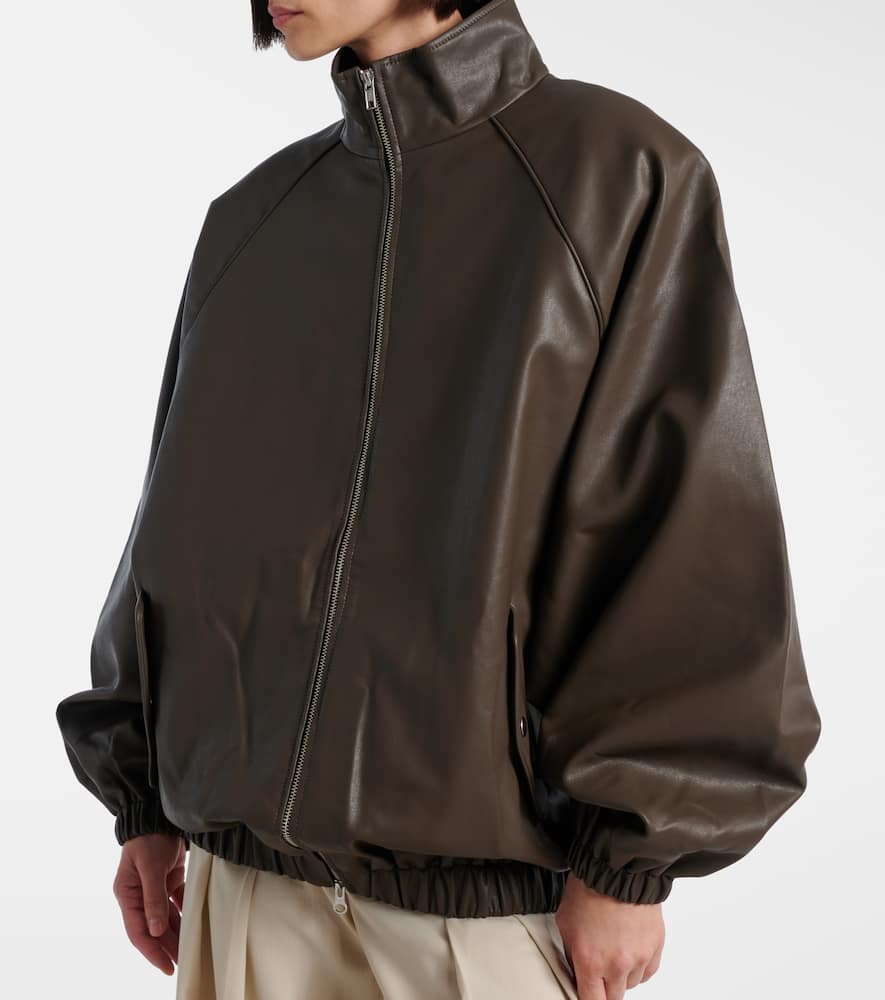 Senta faux leather bomber jacket