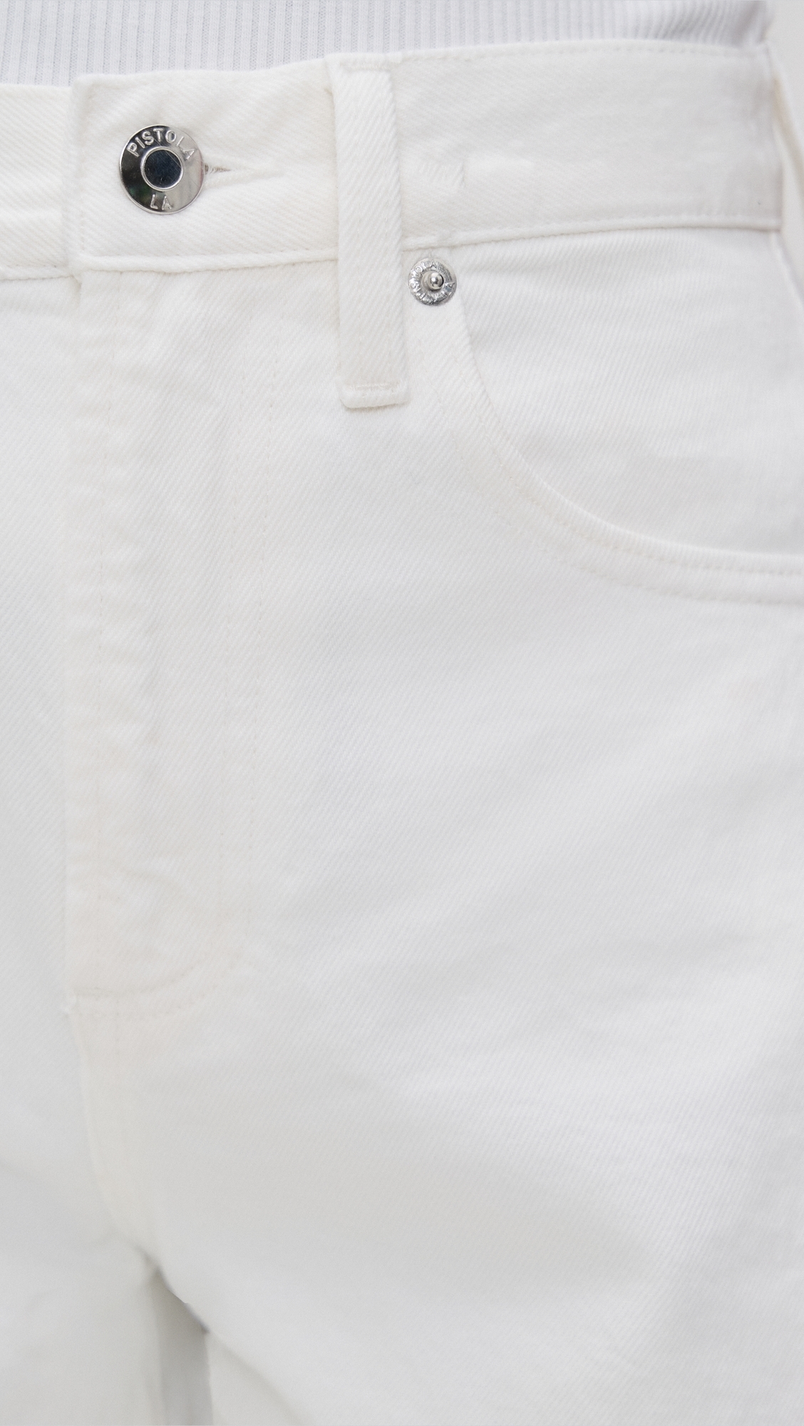 Pistola Denim Saige Shorts Polished White