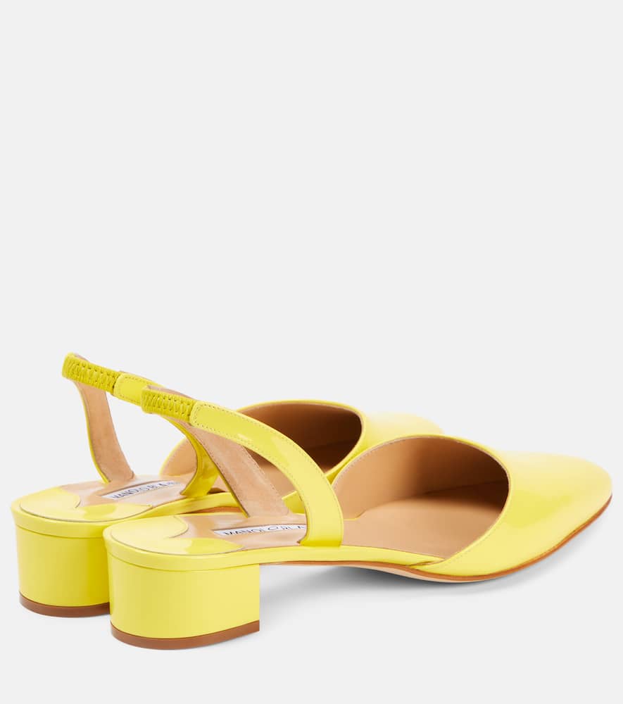 Aspro 30 patent leather slingback pumps