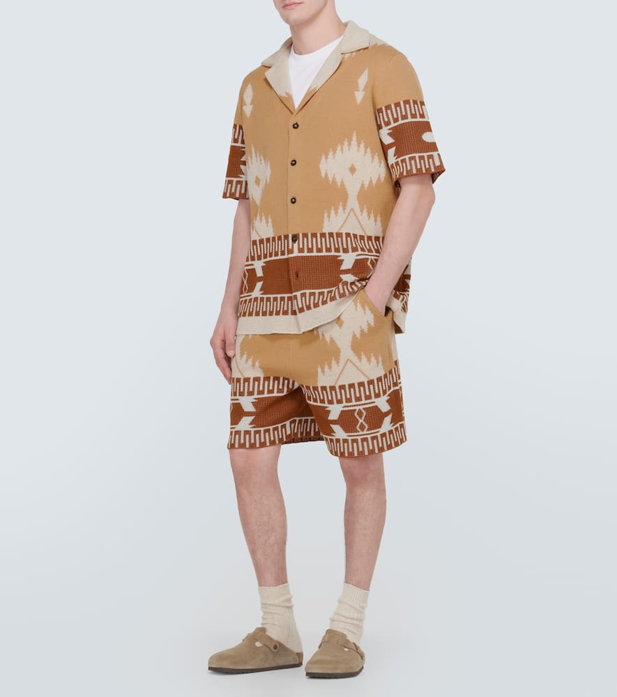 Icon Piquet cotton jacquard shirt