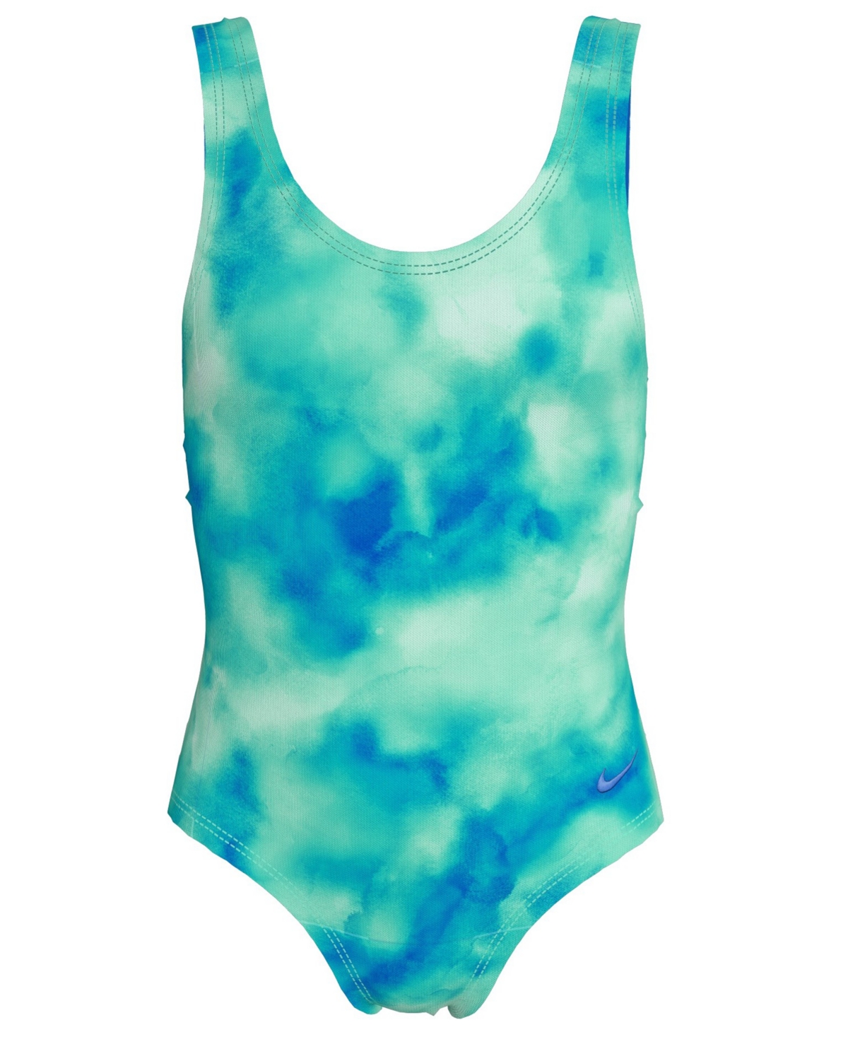 Girls' 7-16 Aquatic Awe U-Back One-Piece Swimsuit - Aqua