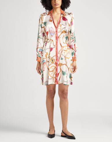 Woman Mini dress Off white Size M Silk