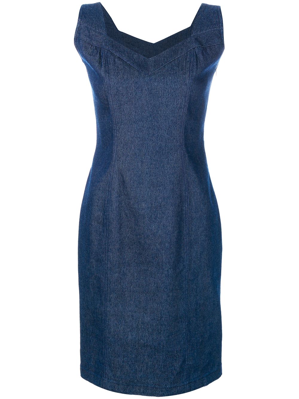 Sweetheart neckline dress - Blue