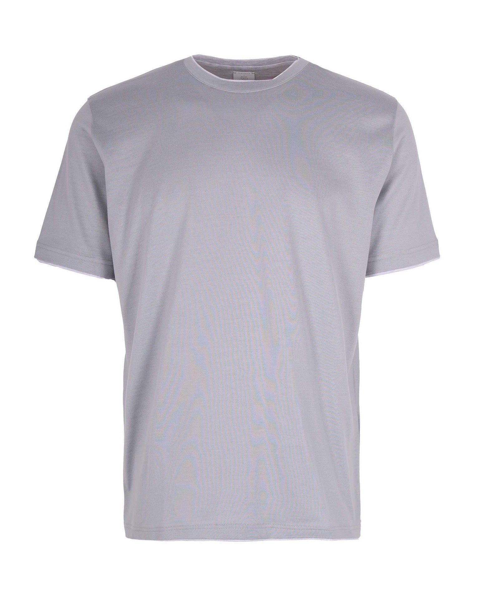 Cotton Crew-Neck T-Shirt — Gray