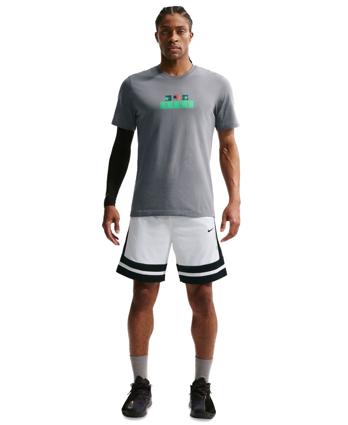 Men's Basketball Short-Sleeve T-Shirt - Cool Gray