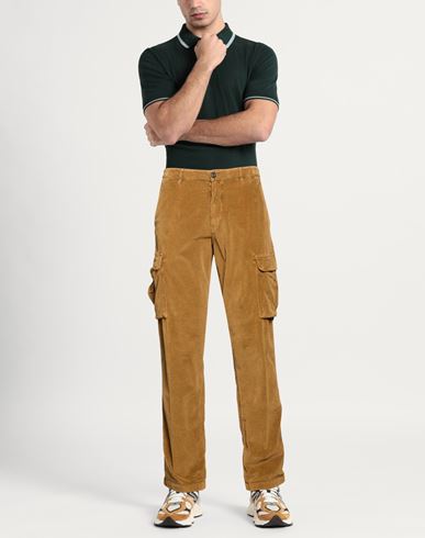 Man Pants Camel Size 40 Cotton, Tencel, Elastane