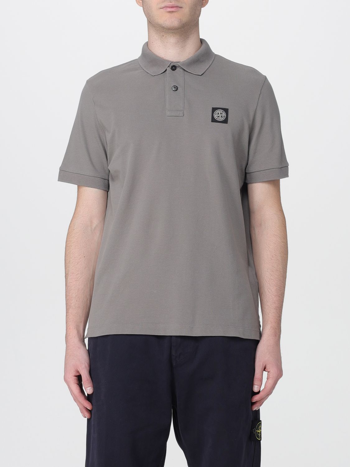 Polo Shirt Men color Grey