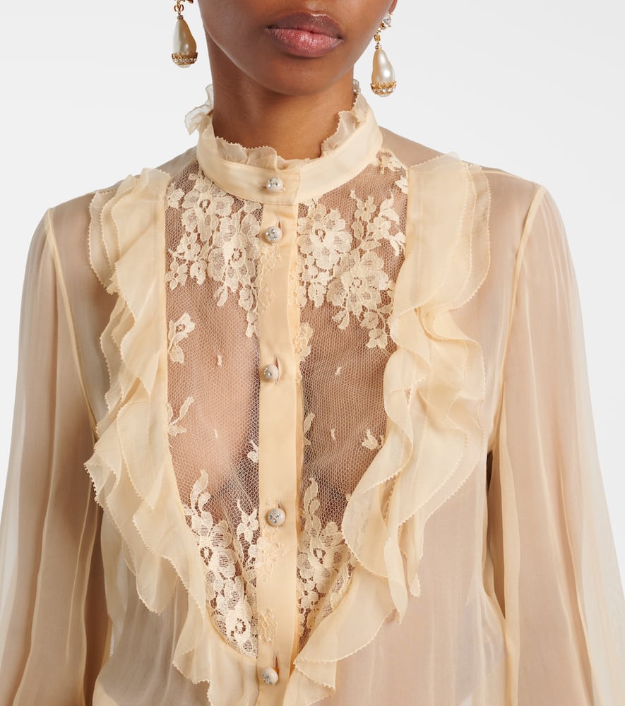 Silk chiffon blouse