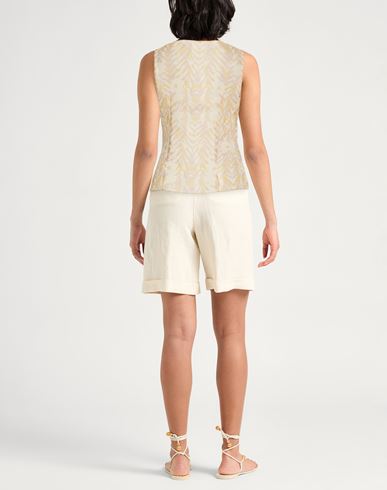 Woman Top Beige Size 10 Polyester