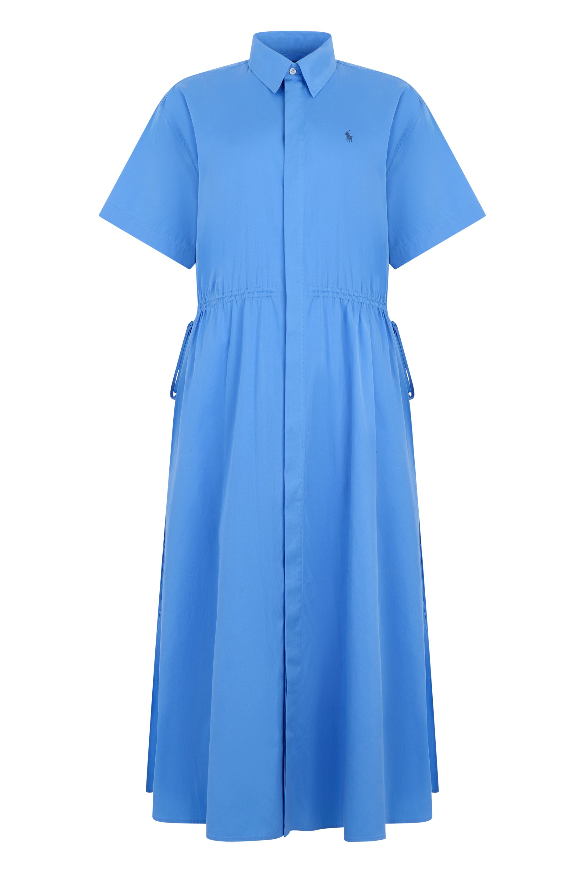 Drawstring Midi Dress with Pockets