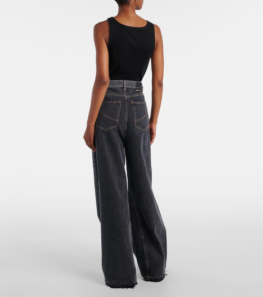 High-rise wide-leg jeans