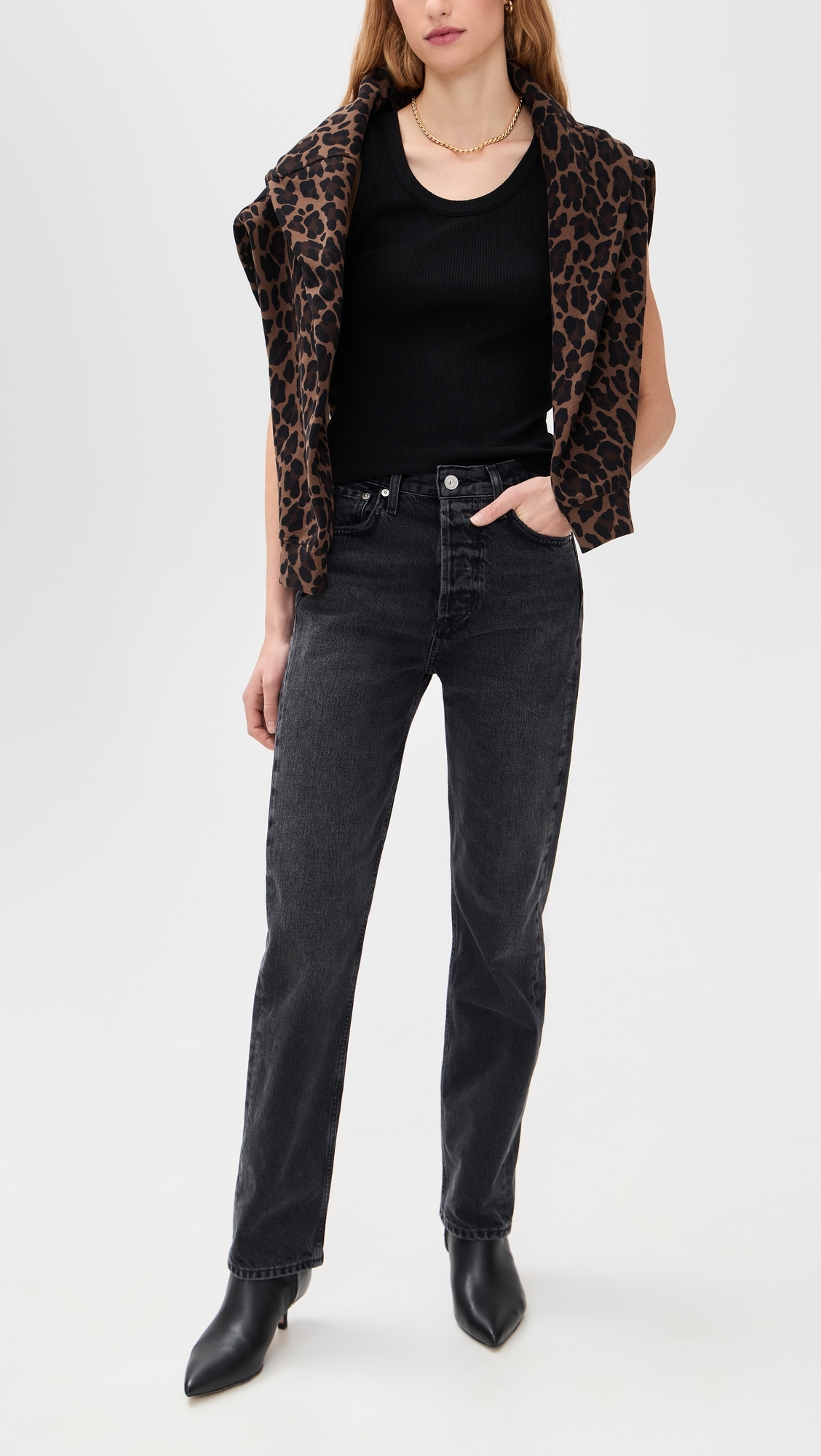 Blaine Vintage Straight Jeans Vintage Black