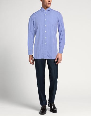 Man Shirt Blue Size 15 Cotton