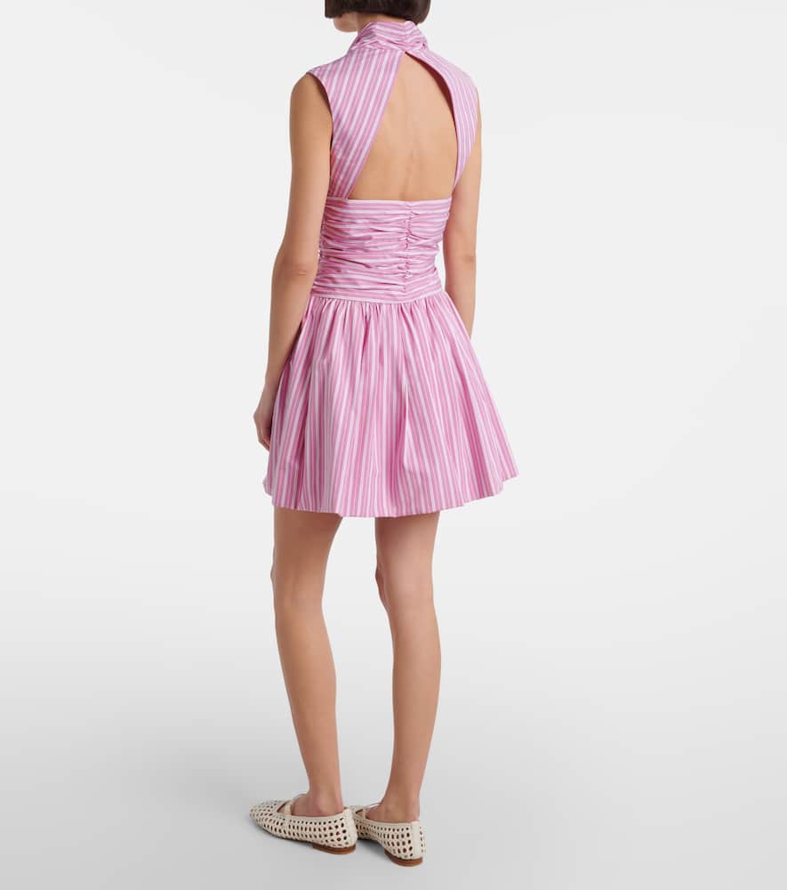 Bloomer striped cotton minidress
