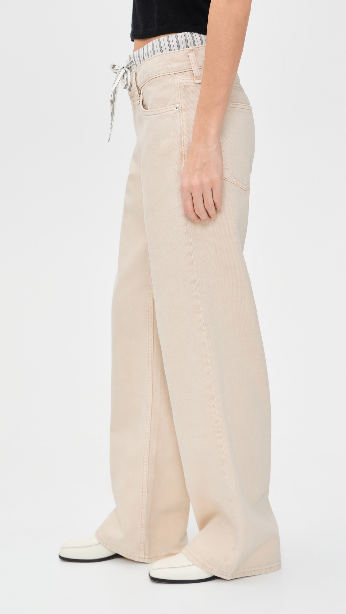 Saige Full Boxer Pants Sandstripe