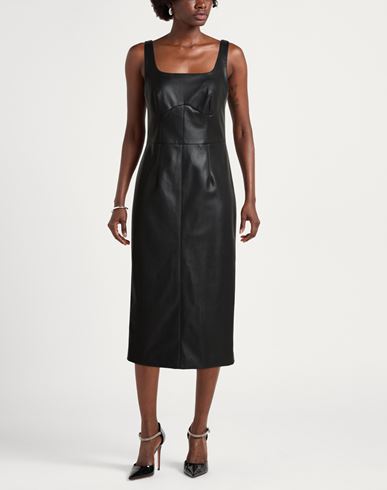 Woman Midi dress Black Size 2 Polyester, Polyurethane