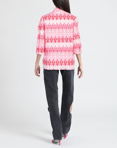 Woman Top Pink Size 12 Cotton, Elastane