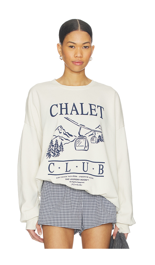 The Laundry Room Chalet Club Gondola Jumper in Beige. L. Also in M, S