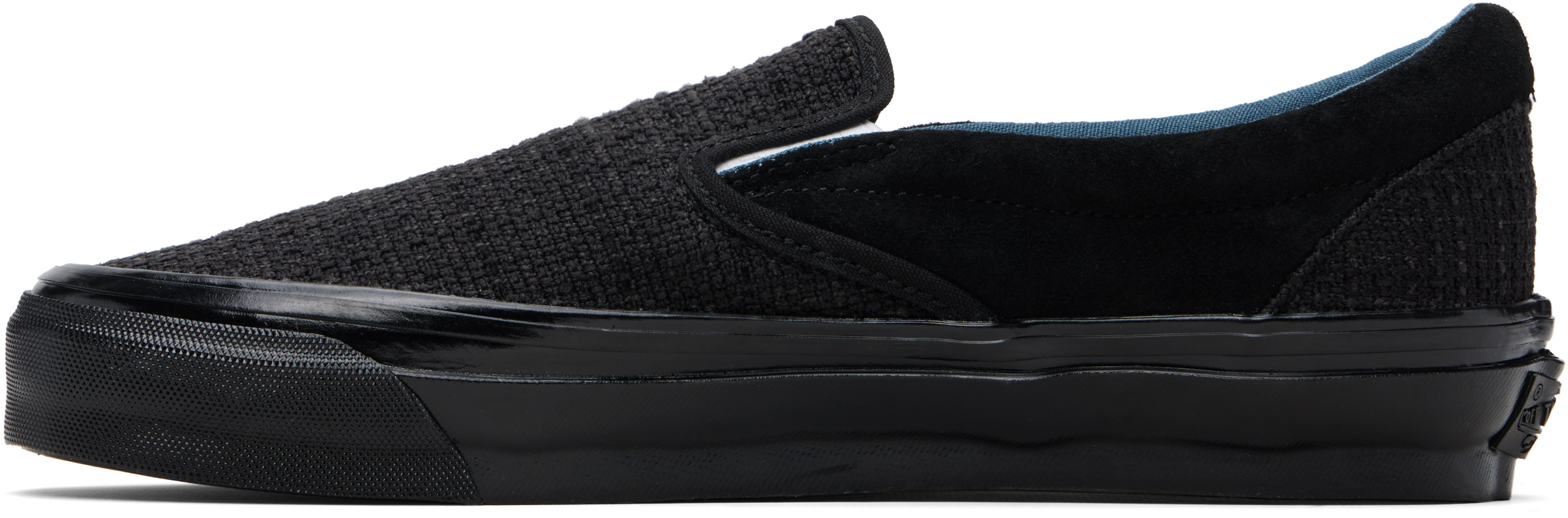 Black Premium Classic Slip-On Sneakers