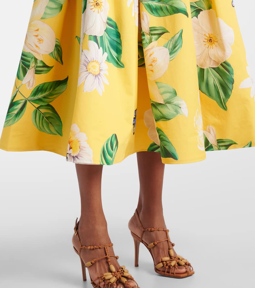 Lynn floral cotton midi dress