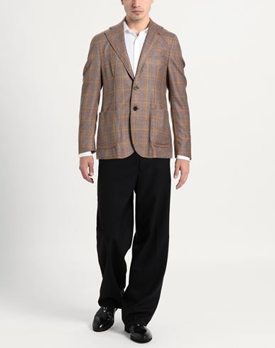 Man Blazer Dark brown Size 40 Super 110s Wool