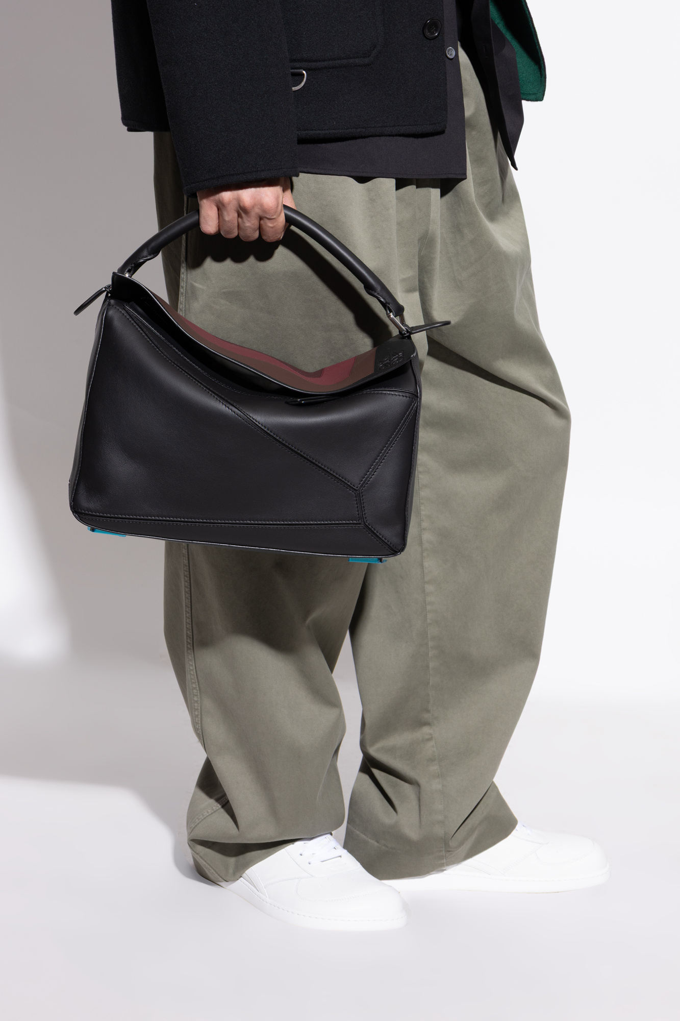 Handbag `Puzzle Large`, Men's, Black