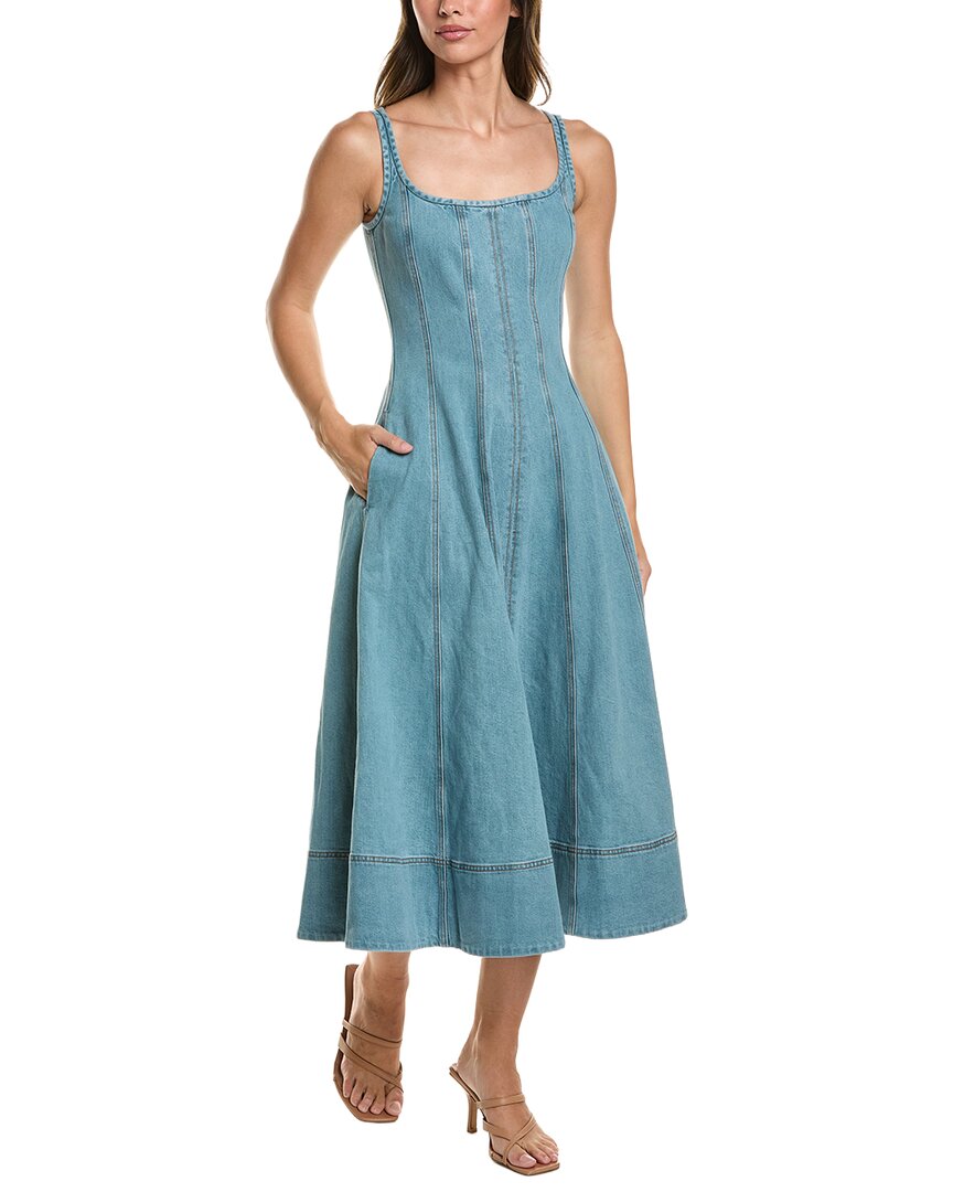 Tia Sculpted Midi Dress