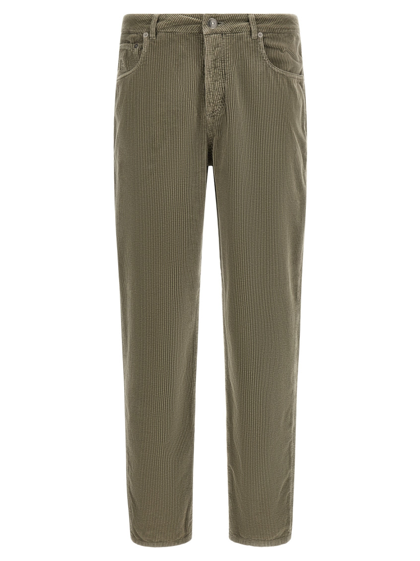 Corduroy Straight-leg Trousers