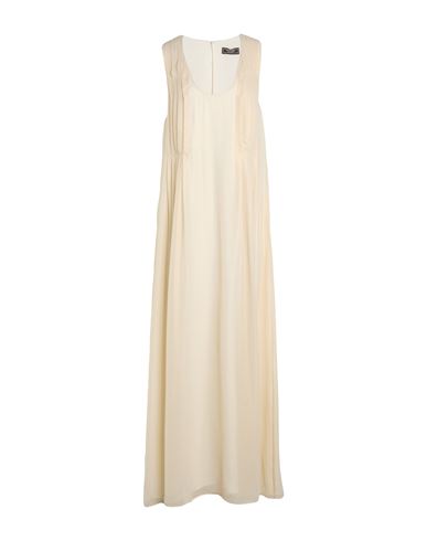 Woman Maxi dress Beige Size 8 Polyester