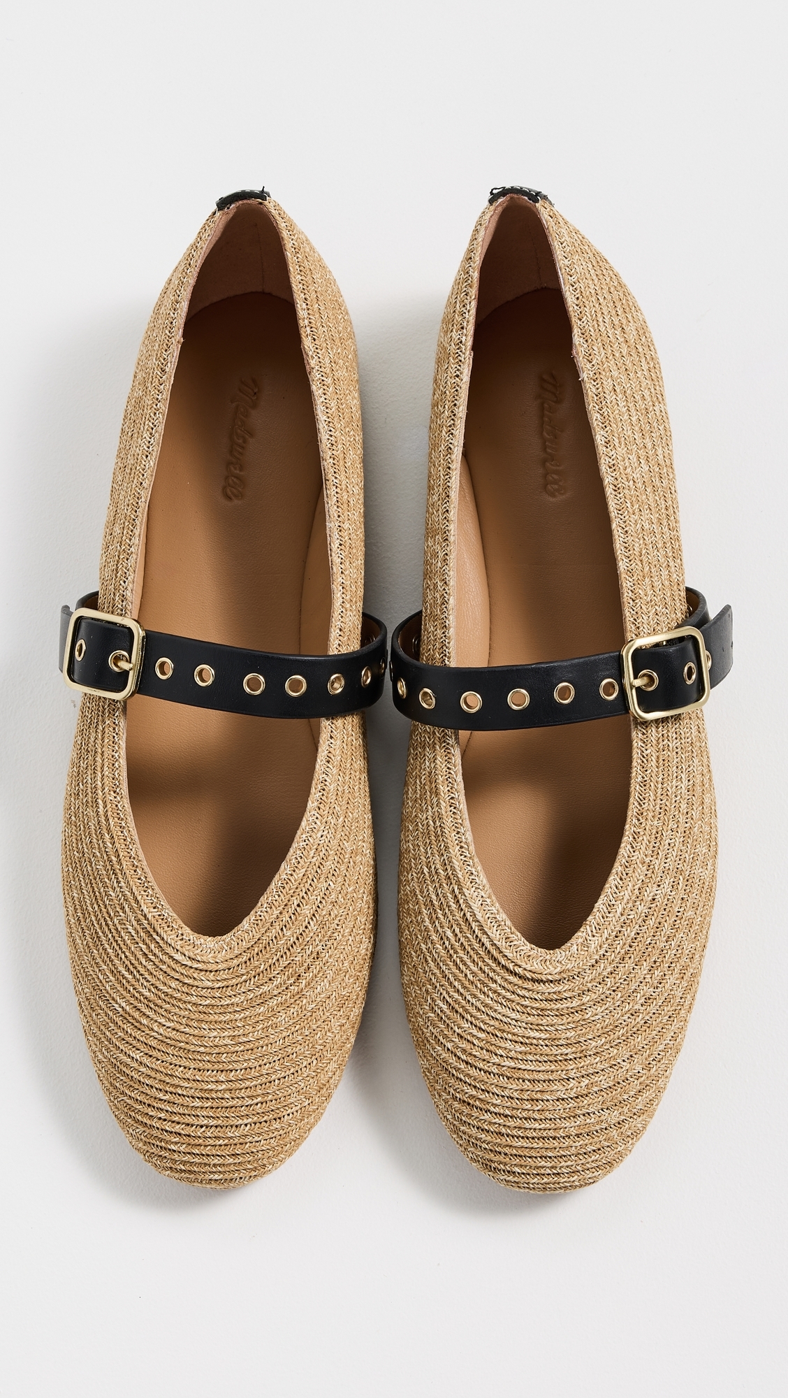 Madewell Hera Mary Jane Flats Natural Multi