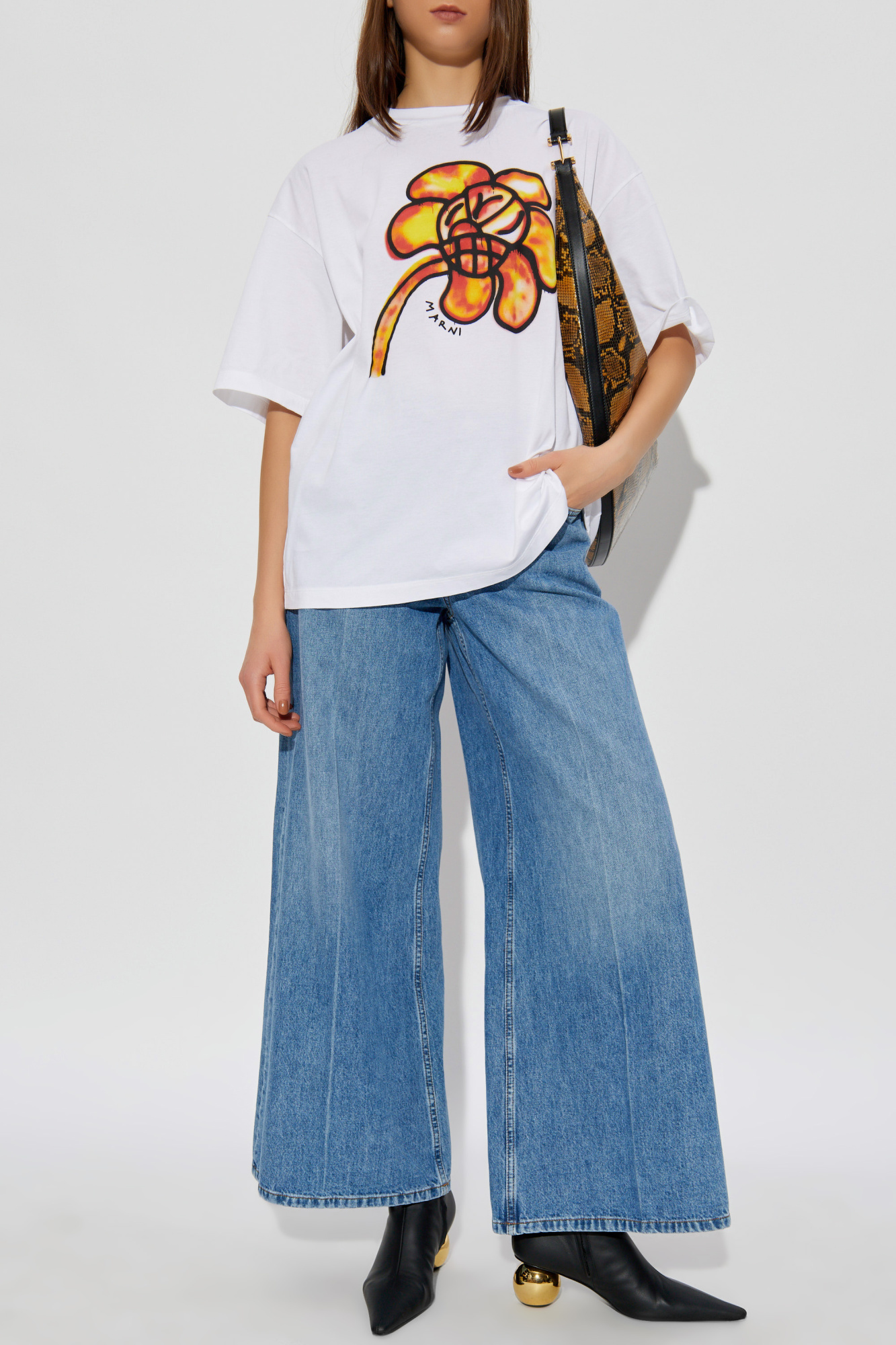 T-shirt With Print, Women's, White
