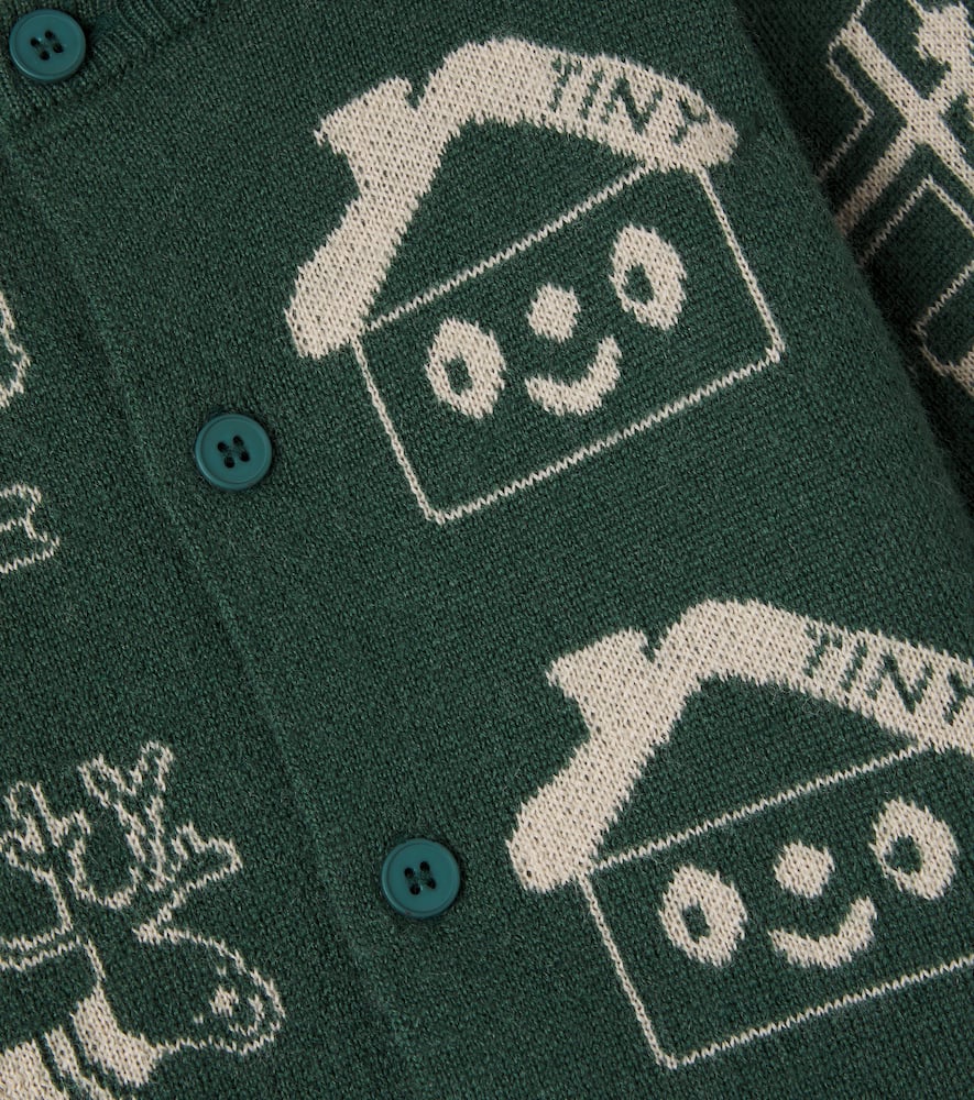 Baby Tiny Town wool-blend cardigan