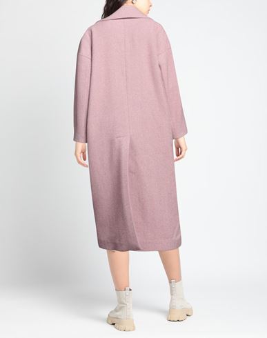 Woman Coat Pink Size 6 Wool, Polyester, Polyamide