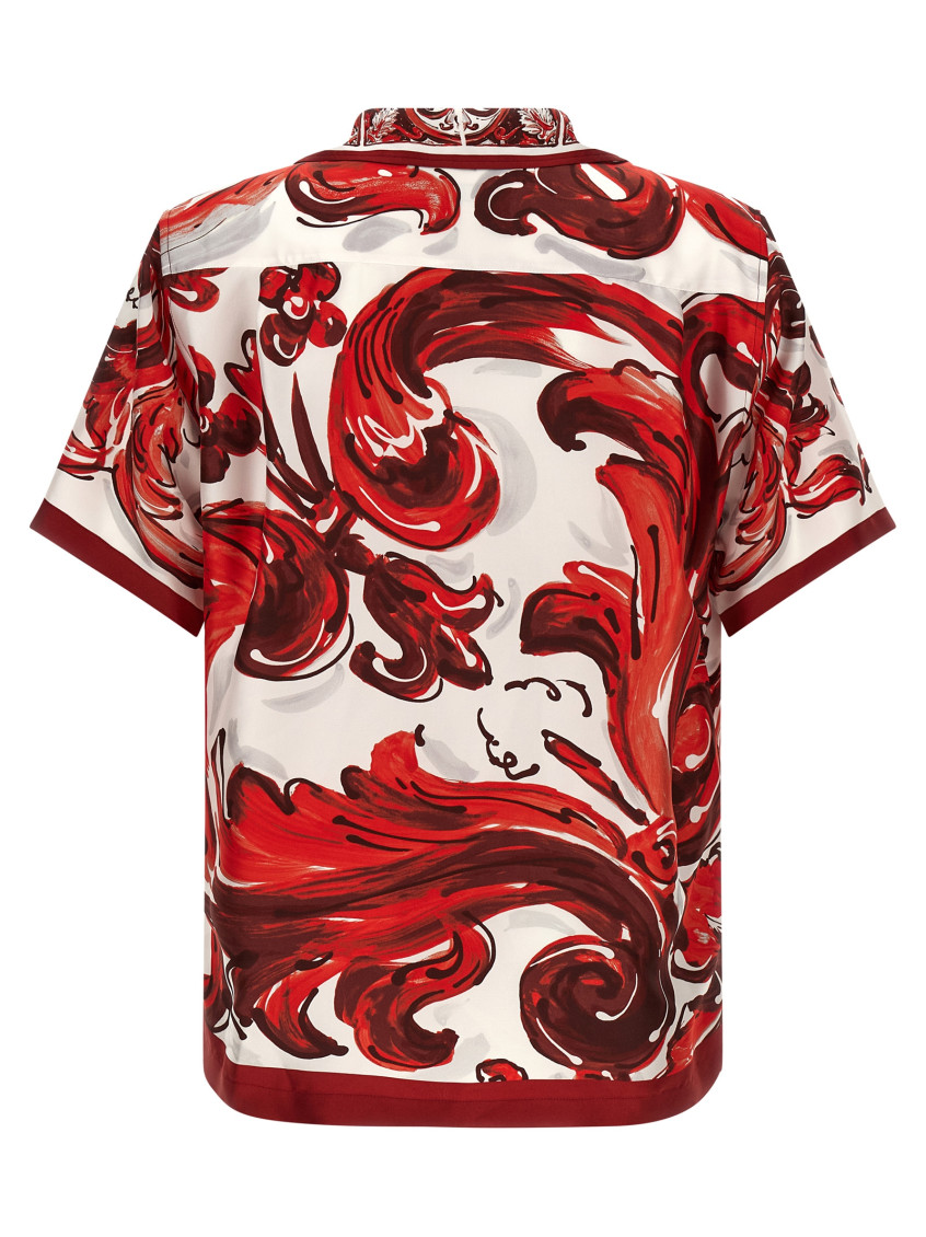 Red Majolica Print Shirt