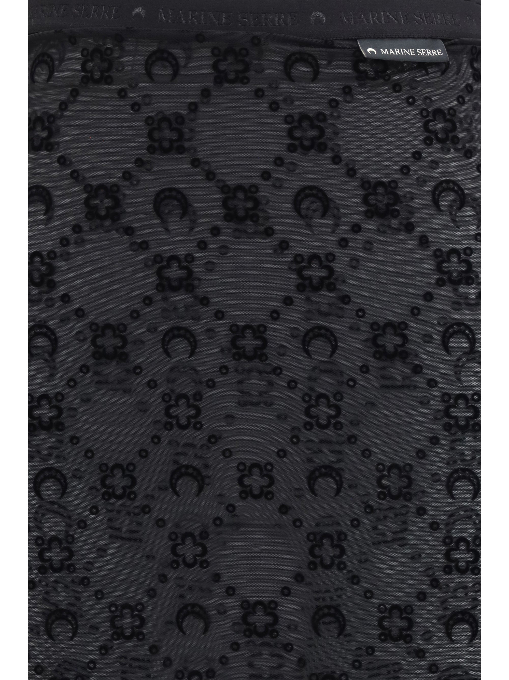 Moonogram Pant-Skirt — Black