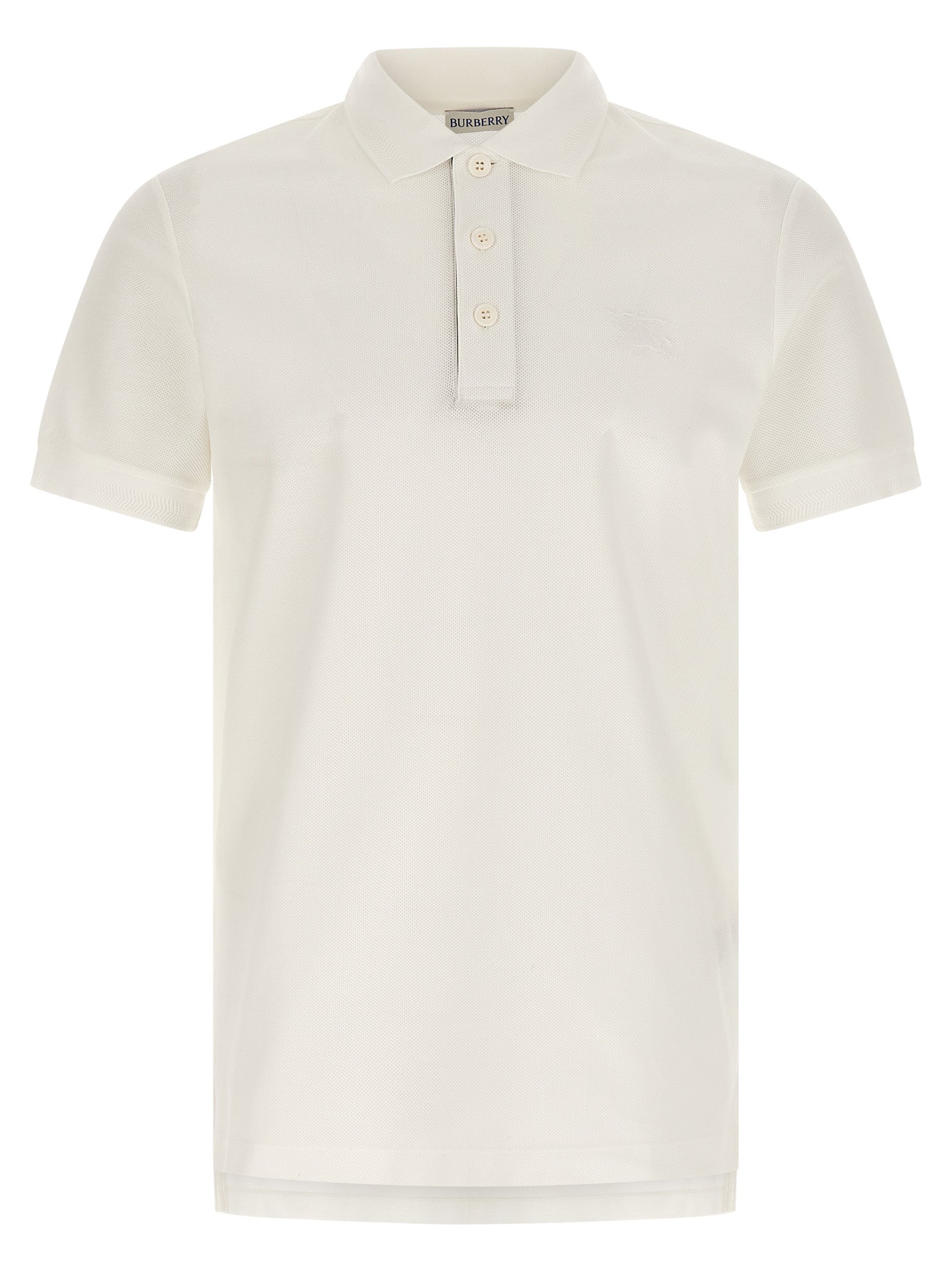 Check Polo Shirt — White