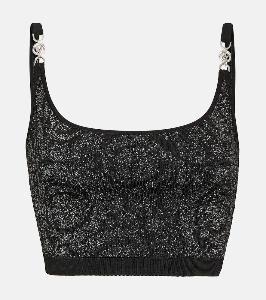 La Greca Medusa '95 knit crop top