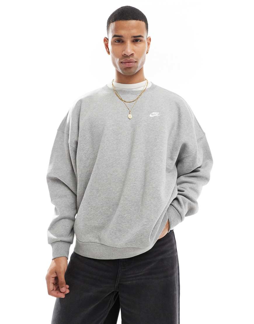 Club crew sweatshirt in grey