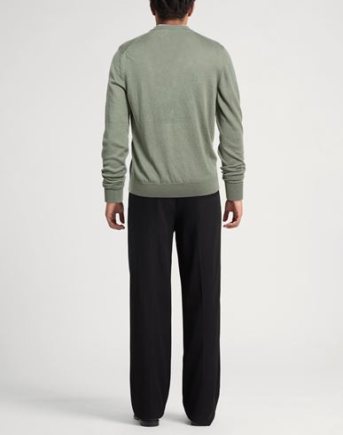 Man Cardigan Sage green Size 38 Linen, Cotton