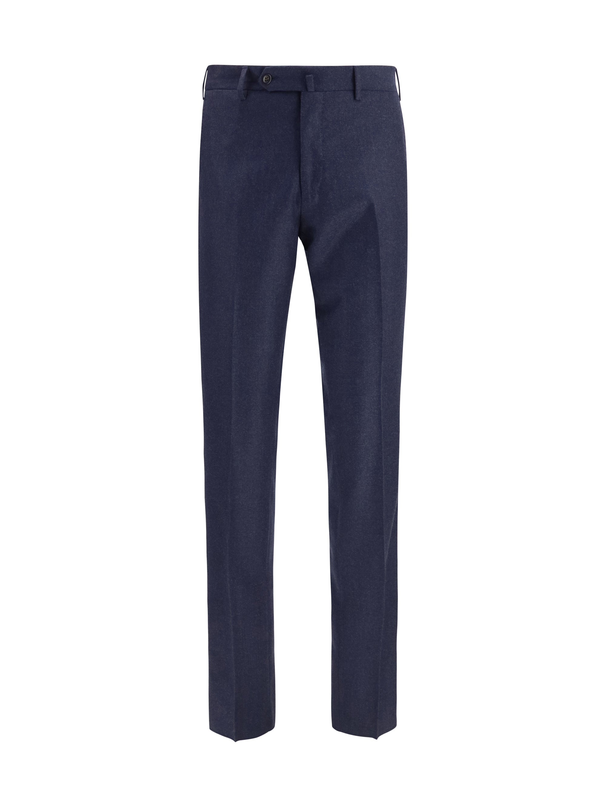 Virgin Wool Trousers — Navy