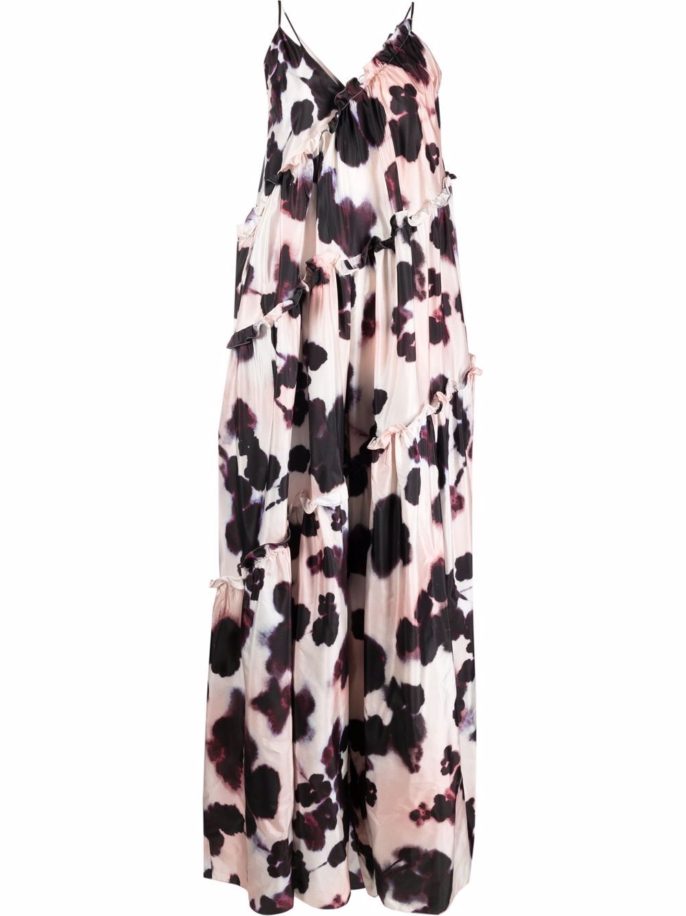 Ruffle-detail jumpsuit - Pink