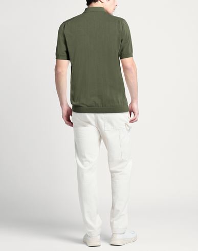 Man Sweater Green Size XL Cotton
